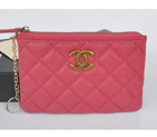 2014 Chanel Matelasse Zip Around Wallet Original Leather A219011 Peach A219011