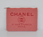 2014 Chanel Medium Canvas ipad mini Clutch bag A80118 Rose A80118