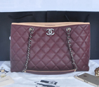 2014 Chanel Shopper Bag Original Caviar Leather A90454 Burgundy A90454