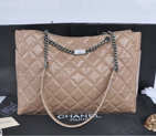 2014 Chanel Shoulder Bag Iridescent Leather A92525 Apricot A92525
