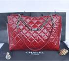 2014 Chanel Shoulder Bag Iridescent Leather A92525 Burgundy A92525