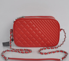 2014 Chanel Shoulder Bag Sheepskin Leather A5811 Red A5811