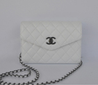 2014 Chanel mini Flap Bag Sheepskin Leather A33818 White A33818
