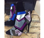 2014 Giuseppe Zanotti Winter imported diamond high-heeled short boots GZ0042