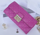 2014 Miss Dior Original leather wallet 3402 in Purple 3402
