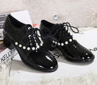 2014 New Arrivals Chanel Winter Pearl patent leather shoes CHW0526