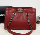 2014 Newest Boy Chanel Shoulder Bag Nappa Leather A4046 Burgundy A4046