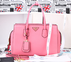 2014 PRADA Grainy Leather Tote Bag BN2767 Pink BN2767
