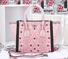 2014 Prada BN2619E Original Saffiano Leather Tote Bag in Pink BN2619E
