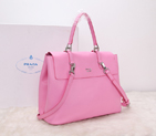 2014 Prada Calfskin Leather Tote Bag BN2789 Pink BN2789