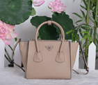 2014 Prada Original Leather Tote Bags BN2625 Pink BN2625