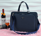 2014 Prada shoulder tote bag P0023 in Dark Blue P0023