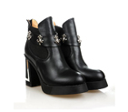 2014 chrome hearts Winter High-heeled boots CHW0007