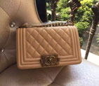 2015 Boy Chanel Flap Shoulder Bag Original Sheepskin Leather A67085 Apricot A67085