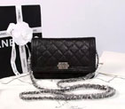 2015 Boy Chanel mini Flap Bag Black Original Caviar leather A33808 Silver A33808