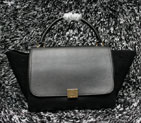 2015 Celine Trapeze Bag Original Leather C3345 Black C3345
