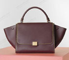 2015 Celine Trapeze Bag Original Leather C3345 Burgundy C3345