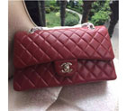 2015 Chanel 2.55 Series Flap Bag Original Sheepskin Leather 1112 Claret 1112