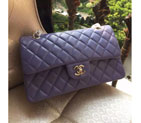 2015 Chanel A1112 Flap Bag Original Sheepskin Leather Lavender with Silver A1112