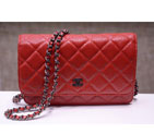 2015 Chanel A33814 Red Light Caviar Leather mini Flap Bag Ancient silver A33814