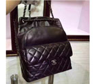 2015 Chanel Backpack Calfskin Leather A92291 Black A92291