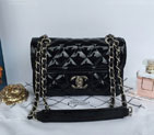 2015 Chanel Black Classic CC Flap Patent leather A92781 Shoulder Bag A92781
