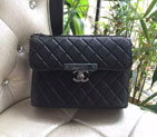 2015 Chanel Clasp Flap Bag in Original Calfskin leather Black A90905 A90905