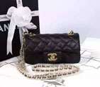 2015 Chanel Classic Flap Bag Original Caviar Leather A6035 Black A6035