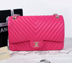 2015 Chanel Classic Flap Bag Original Sheepskin Leather 1113 Rose with Gold 1113