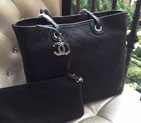 2015 Chanel Classic Shopping Bag Original Caviar leather A92212 in Black A92212