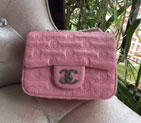 2015 Chanel Classic mini Flap Bag Original Sheepskin Leather A94748 Pink A94748