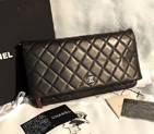2015 Chanel Clutch Original Sheepskin Leather A67011 Black A67011