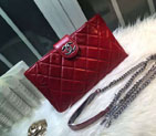 2015 Chanel Clutch bag Iridescent Leather A92335 Red A92335