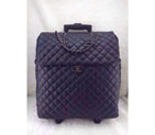 2015 Chanel CoCo Cocoon Quilted Nylon Trolley Case A47206 Black A47206