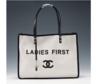2015 Chanel Ladies First Tote Shopping Bag A93681 White A93681