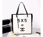 2015 Chanel Ladies First Tote Shopping Bag A93682 White A93682