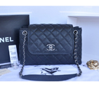 2015 Chanel Large Original Caviar Leather Messenger Bag A90456 Black A90456