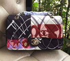 2015 Chanel Limited edition style Flap Bag Flower pattern Original Leather 1113 Black 1113
