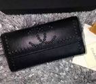 2015 Chanel Matelasse Bi-Fold Wallet Calfskin Leather A66608 Black A66608