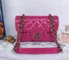 2015 Chanel Rose Classic CC Flap Patent leather A92781 Shoulder Bag A92781