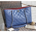 2015 Chanel Shopper Bag Caviar Leather A30454 Royalblue A30454