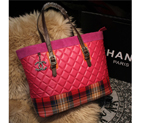 2015 Chanel Shopper Bag Sheepskin Leather A68031 Rose A68031
