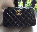 2015 Chanel Shoulder Bag Original patent Leather A99256 Black A99256