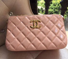 2015 Chanel Shoulder Bag Original patent Leather A99256 Pink A99256