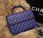 2015 Chanel Shoulder Bag Sheepskin Leather A67059 Royal A67059