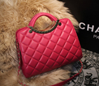 2015 Chanel Shoulder Bag Sheepskin Leather A68036 Rose A68036