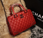 2015 Chanel Shoulder Bag Sheepskin Leather A68055 Burgundy A68055