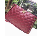 2015 Chanel Shoulder Bag in Sheepskin Leather A49331 Burgundy A49331