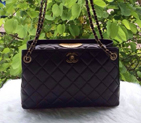 2015 Chanel Shoulder Bag in original Sheepskin Leather A49331 Black A49331