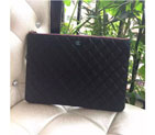 2015 Chanel iPad A4 Bag Original Caviar Leather A82089 Black with Silver A82089